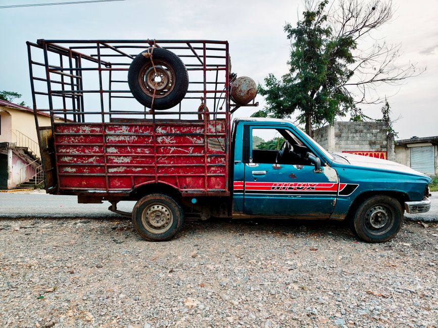 A pickup truck parked outdoors