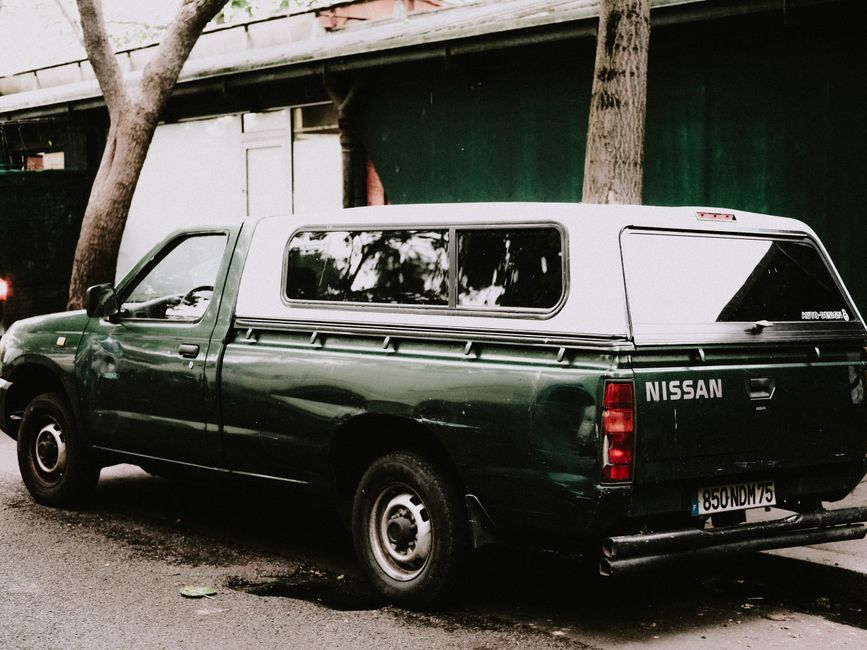 A pickup truck parked outdoors
